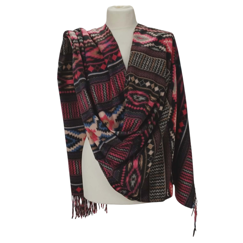 Szal z wełny merino – miękki i niezwykle elegancki ( W-145)