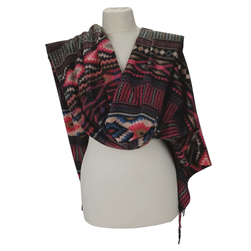 Szal z wełny merino – miękki i niezwykle elegancki ( W-145)