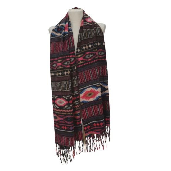 Szal z wełny merino – miękki i niezwykle elegancki ( W-145)