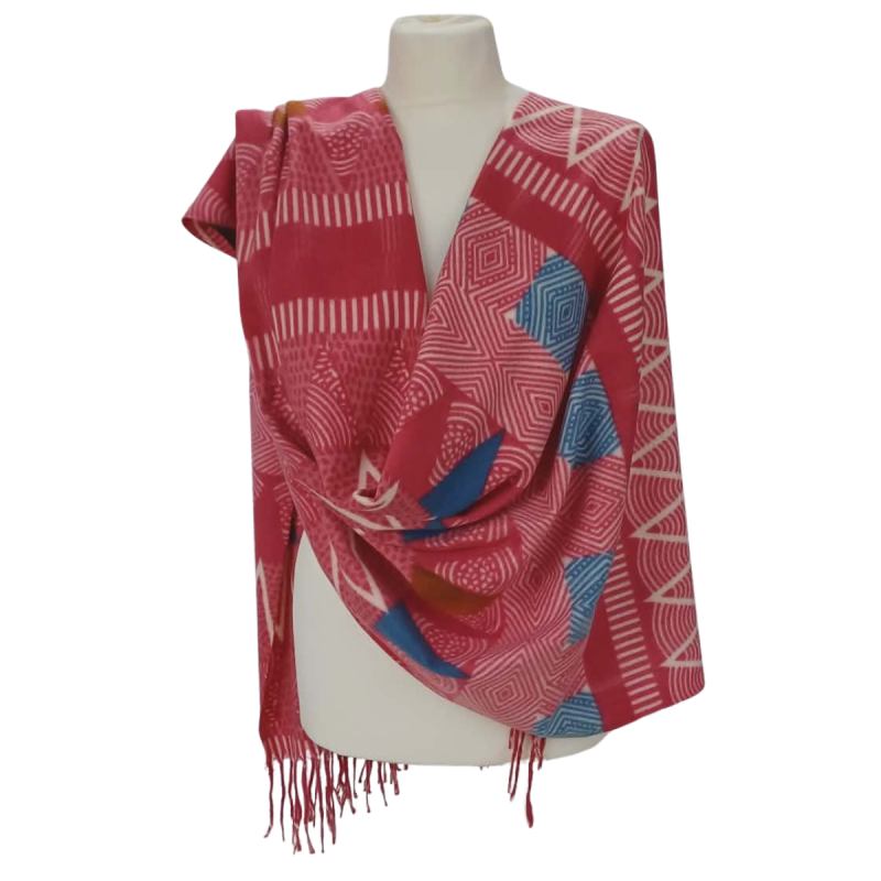 Szal z wełny merino – wyjątkowy styl i naturalna elegancja (W-146)