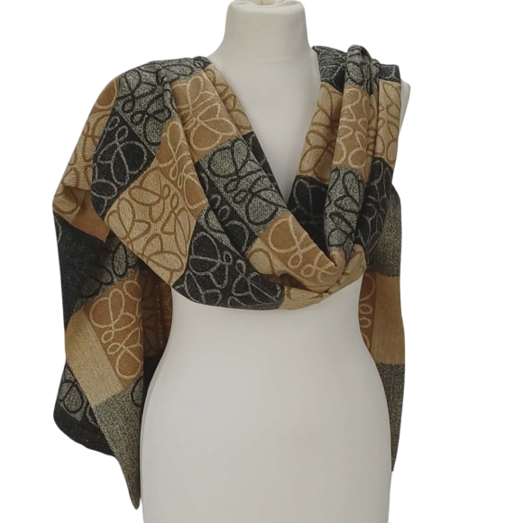 Szal z wełny merino – ciepło, styl i naturalna elegancja (W-148)