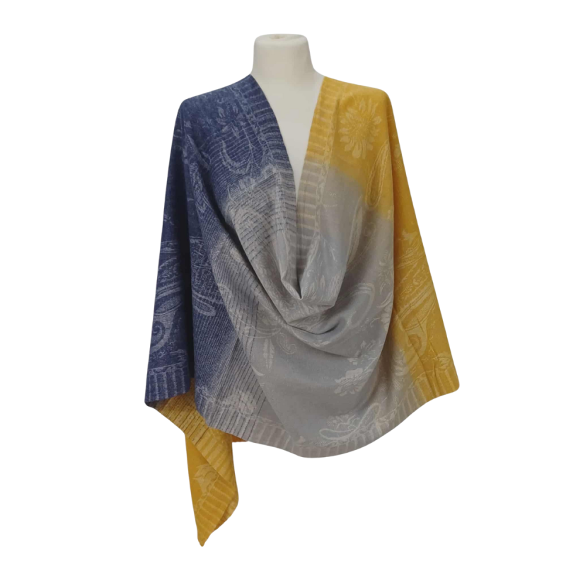 Szal z wełny merino – ciepło, styl i naturalna elegancja (W-141)