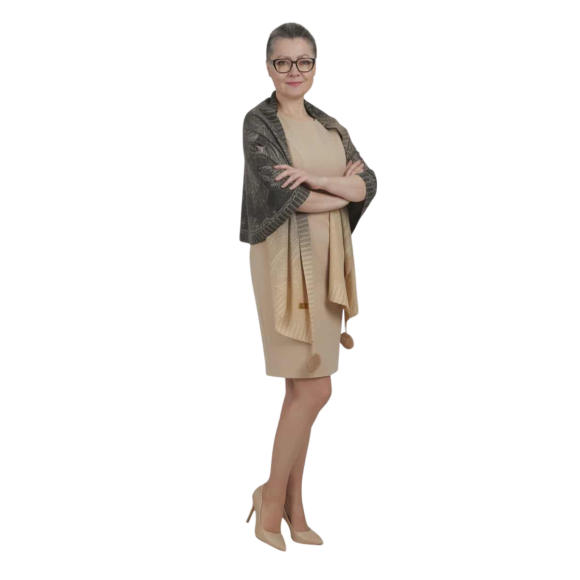 Szal z wełny merino – ciepło, styl i naturalna elegancja (W-142)