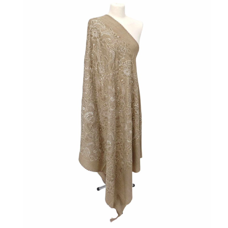 Szal z wełny merynosów - 100% MERINO  (Wh-1)