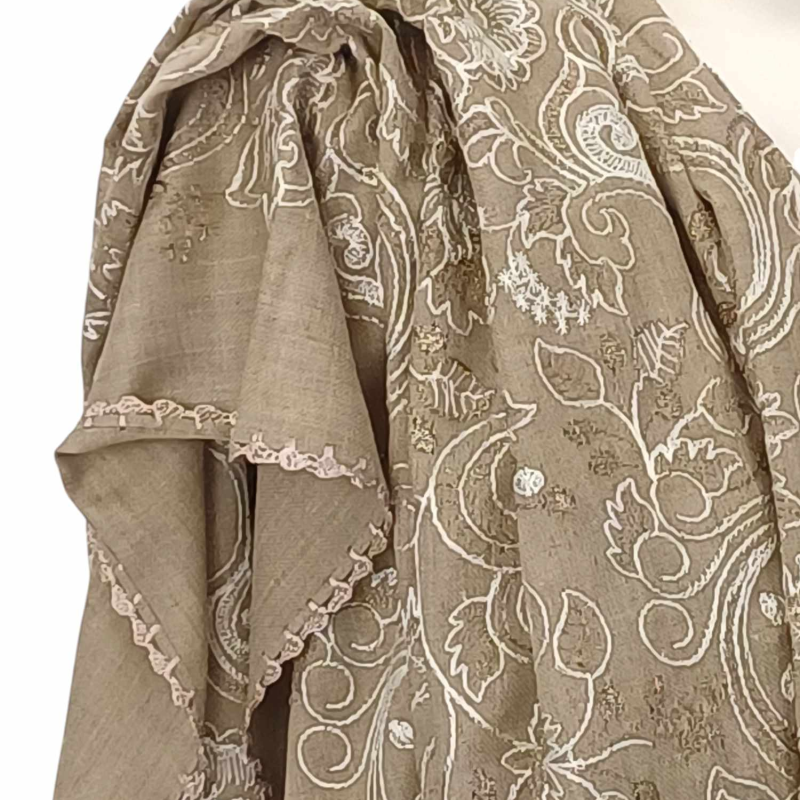 Szal z wełny merynosów - 100% MERINO  (Wh-1)