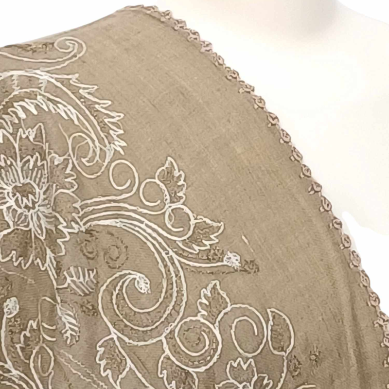 Szal z wełny merynosów - 100% MERINO  (Wh-1)