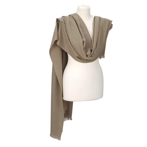 Szal wełniany z runa Kozy Changthangi  (W-55)