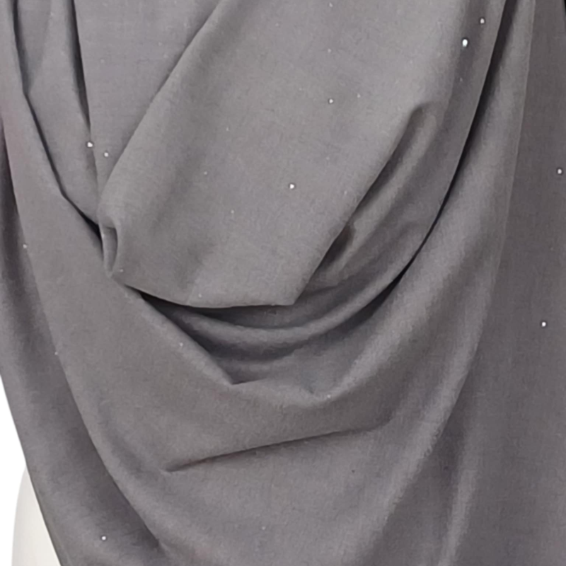 Szal z wełny z runa kozy Changthangi z cekinami – elegancja w naturalnym wydaniu (W-57)