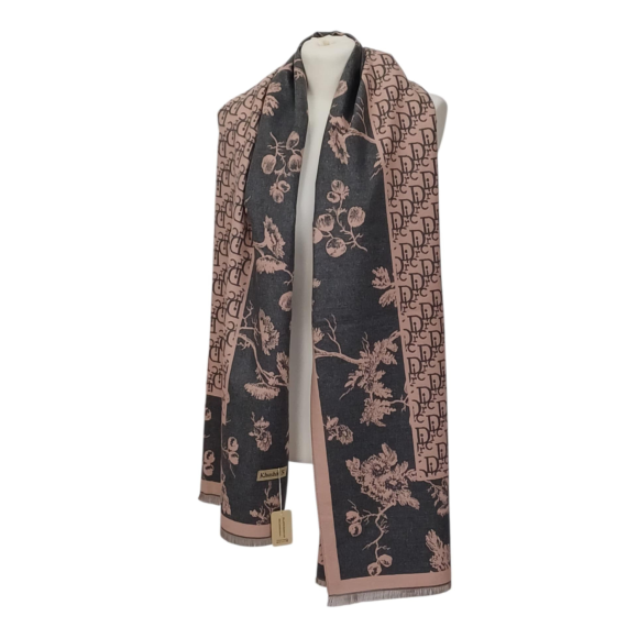 Szal wełniany z wełny merynosów  (W-61)