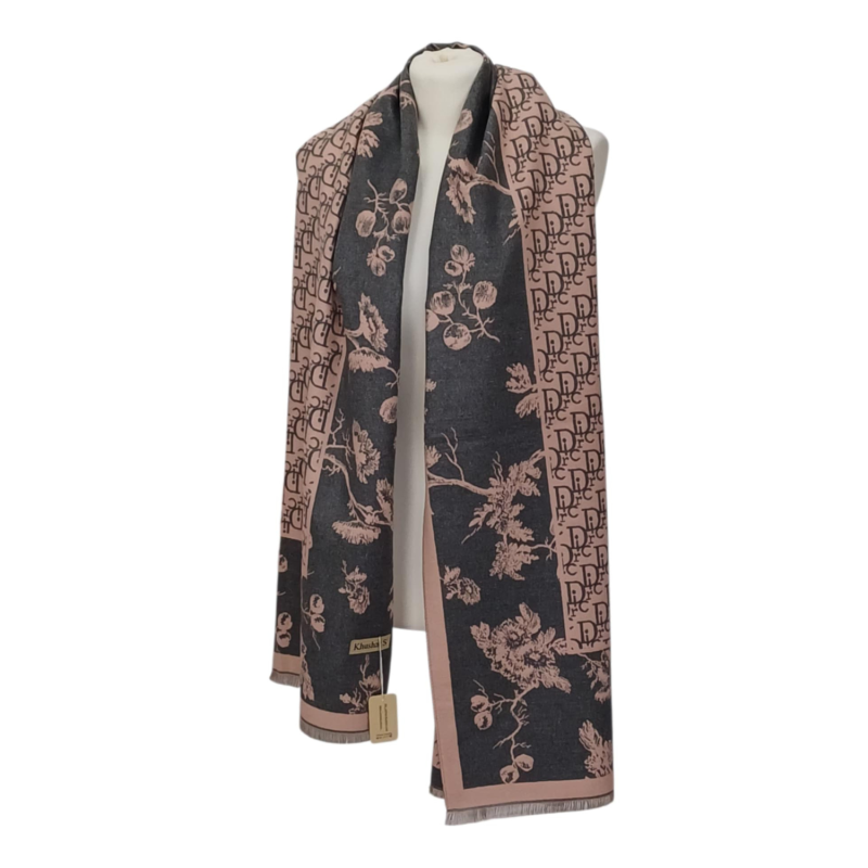 Szal wełniany z wełny merynosów  (W-61)