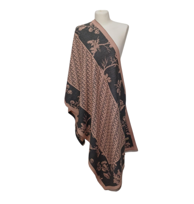 Szal wełniany z wełny merynosów  (W-61)