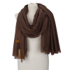 Szal z mieszanki wełny i jedwabiu- elegancja w odcieniu melanżu (W-69)