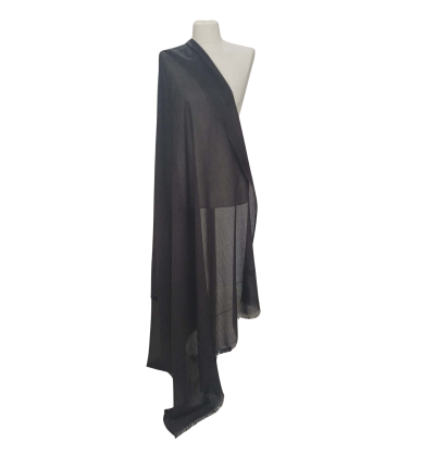 Duży szal z mieszanki wełny merino i jedwabiu – lekki i cienki jak pashmina ( W-75)