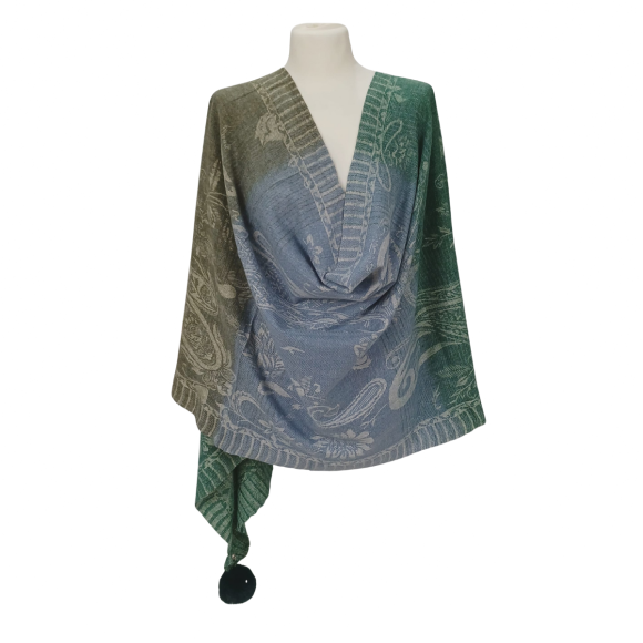 Szal z wełny merino – miękki, ciepły i wyjątkowy (W-139)