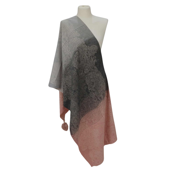 Szal z wełny merino – luksusowa miękkość i wyjątkowy styl (W-137)