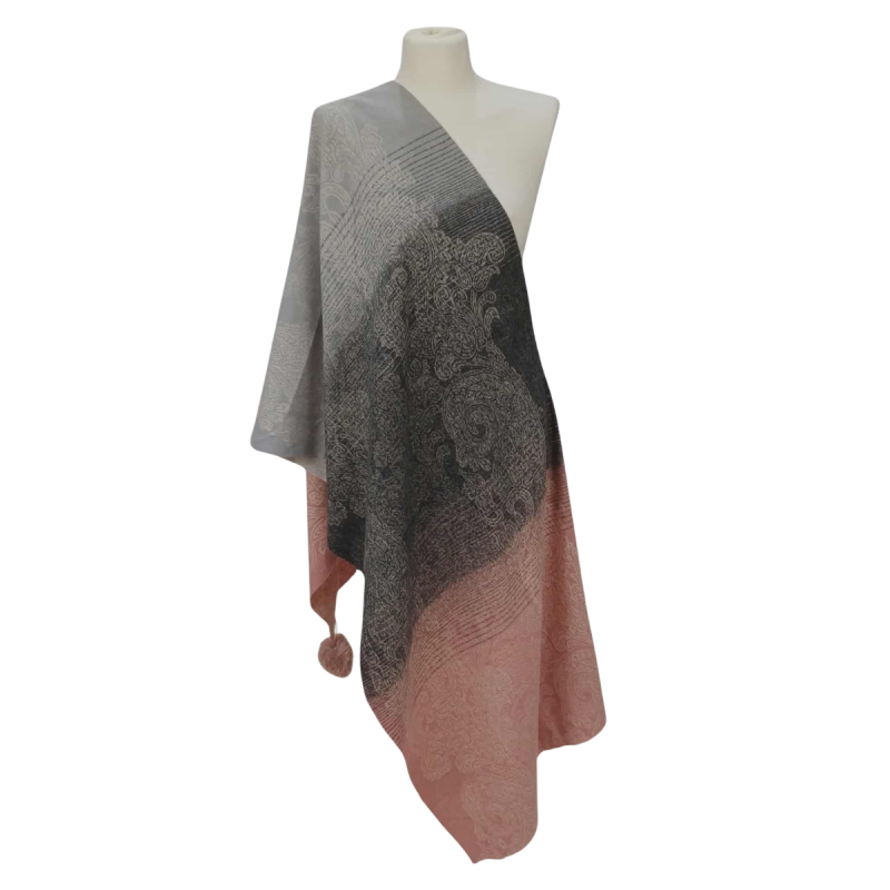 Szal z wełny merino – luksusowa miękkość i wyjątkowy styl (W-137)