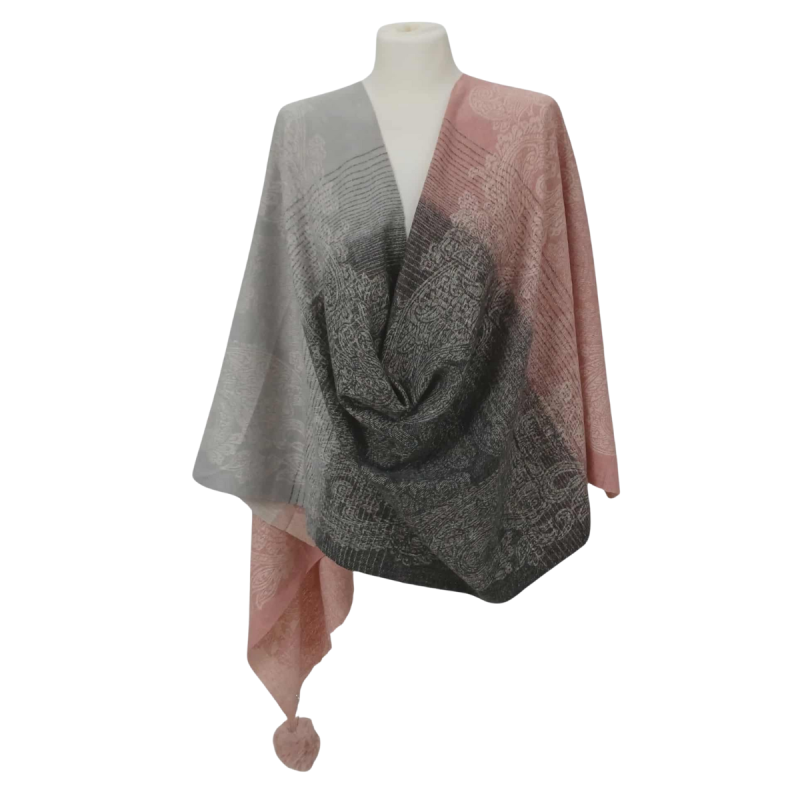 Szal z wełny merino – luksusowa miękkość i wyjątkowy styl (W-137)