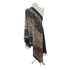 Szal z wełny merino – elegancja w pakistańskim stylu ( W-136)