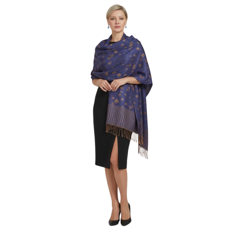 Szal z pashminy – wyjątkowy dodatek na cały rok  (P-125)