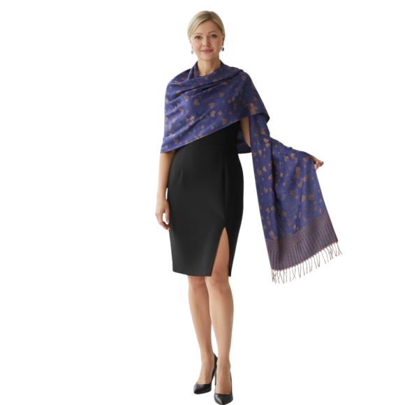 Szal z pashminy – wyjątkowy dodatek na cały rok  (P-125)