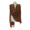 Szal z pashminy w ciepłym karmelowym odcieniu (P-119)