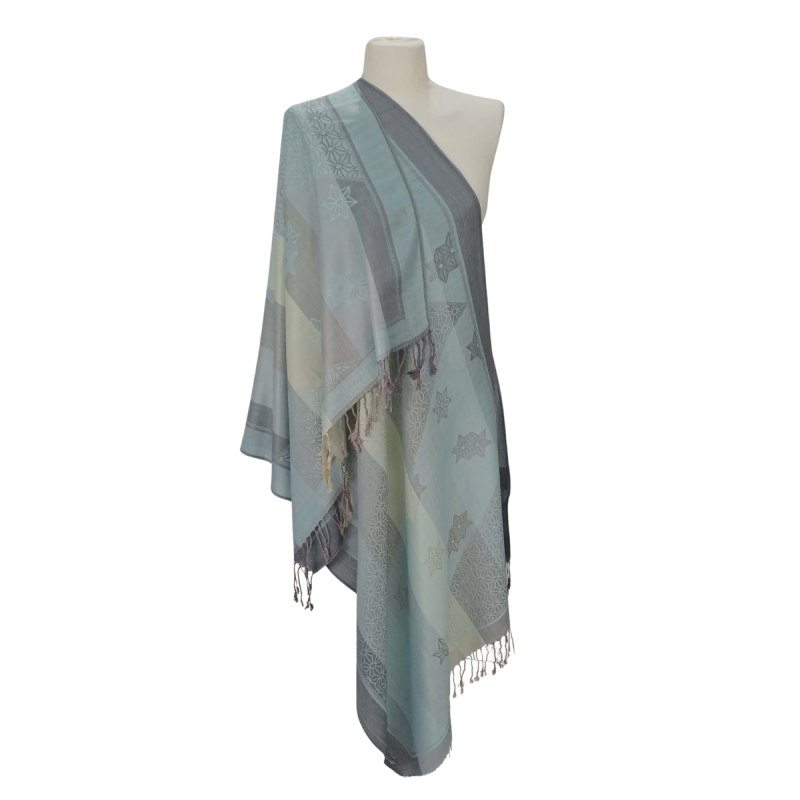 Szal z pashminy – elegancja i lekkość w pastelowych odcieniach (P-116)
