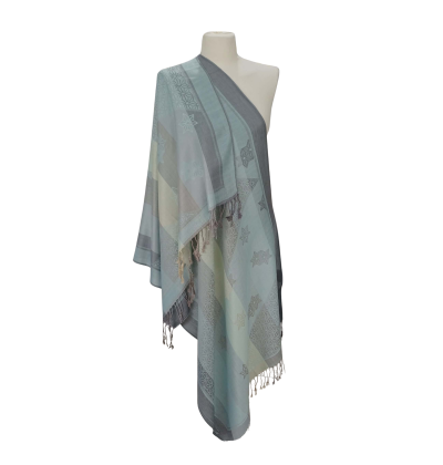 Szal z pashminy – elegancja i lekkość w pastelowych odcieniach (P-116)