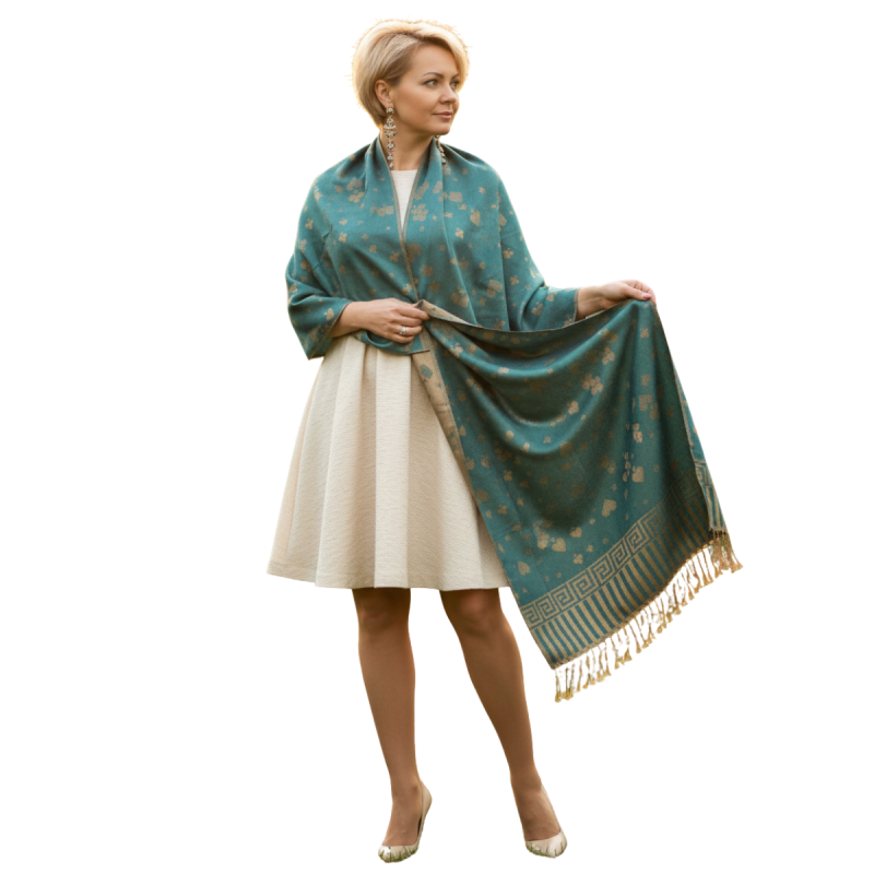 Szal z pashminy – elegancja i orientalny styl  (P-115)