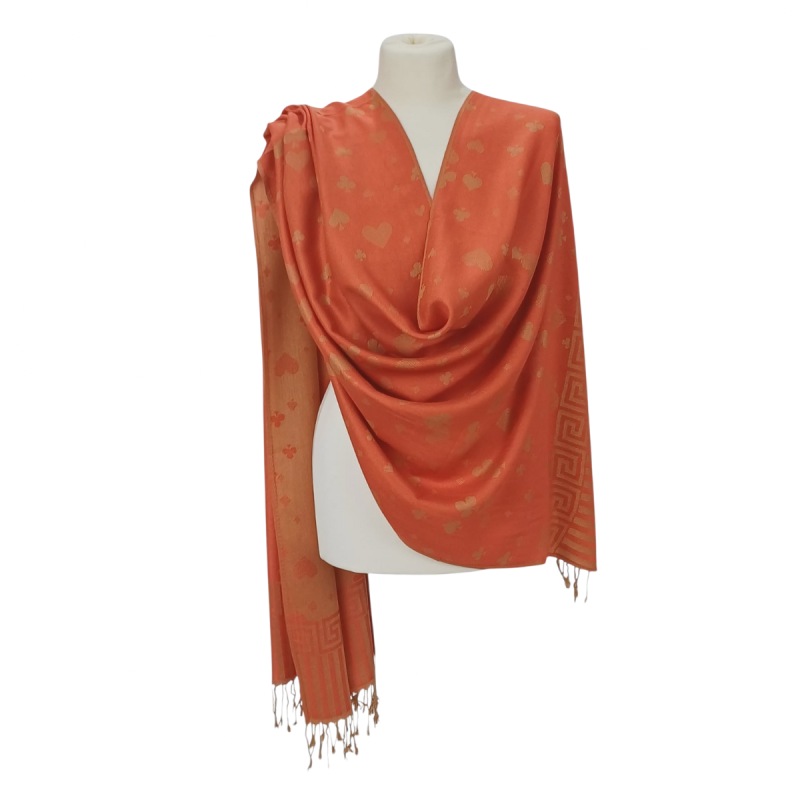 Szal z pashminy – elegancki, lekki i miękki (P-114)