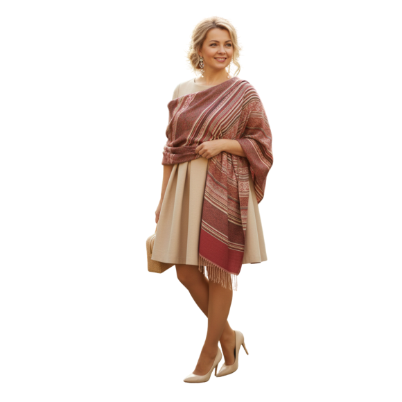 Szal z pashminy – elegancja, która otula (P-113)