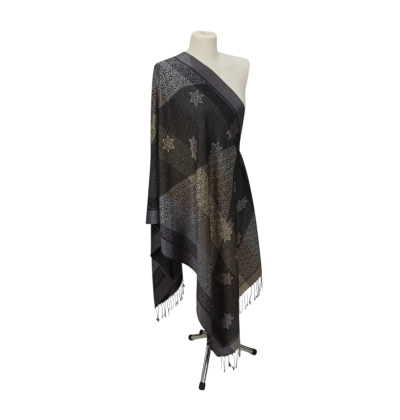 Szal z pashminy – elegancki, dekoracyjny, wyjątkowy (P-111)
