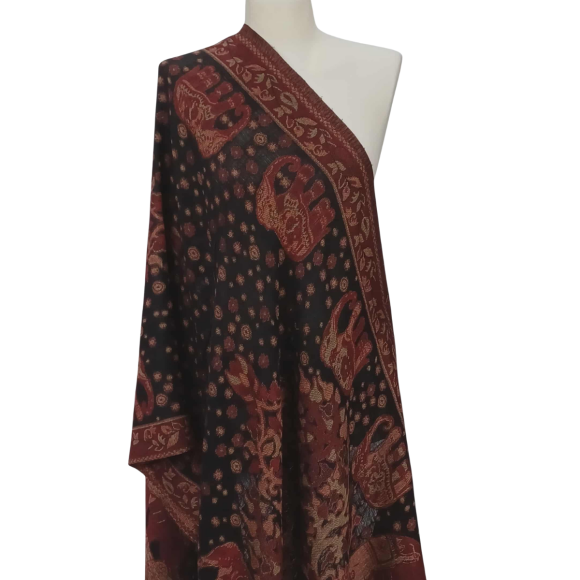 Szal z Pashminy – ręczne rzemiosło i orientalny styl (P-110)