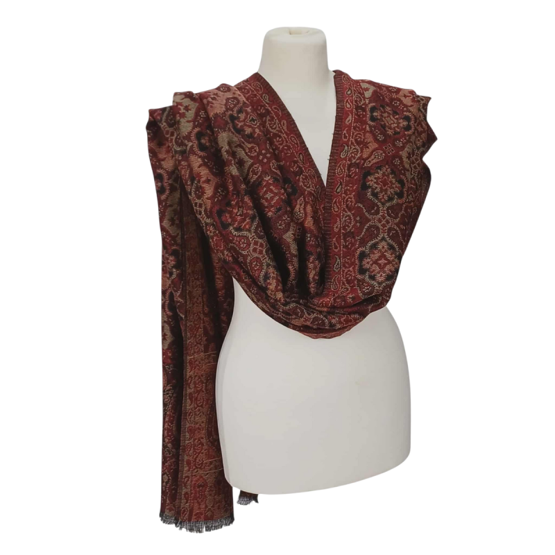 Szal z pashminy – orientalny wzór (P-109)