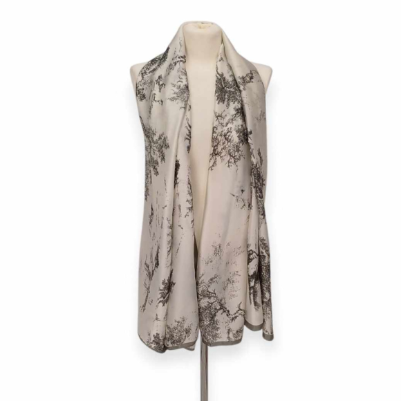 Szal z jedwabiu naturalnego z dodatkiem jedwabnego poliestru (JP-114)