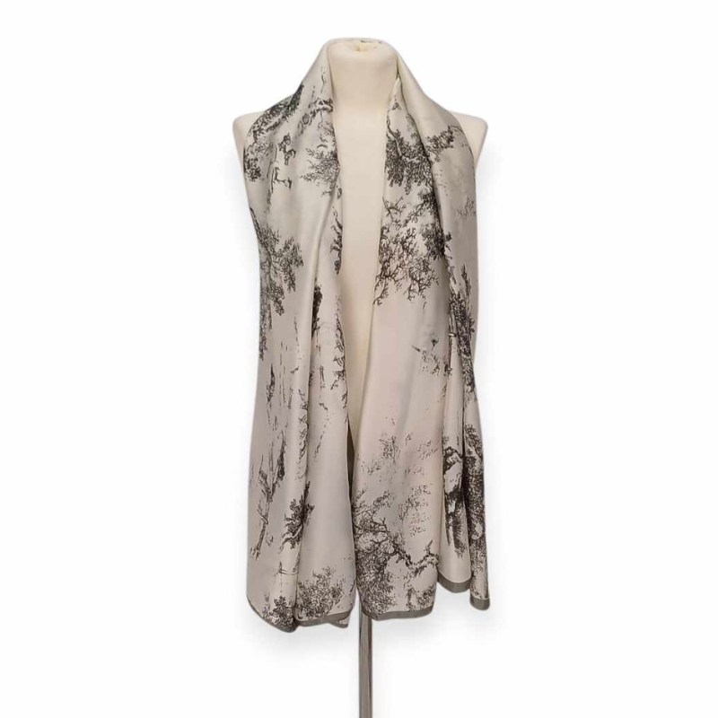 Szal z jedwabiu naturalnego z dodatkiem jedwabnego poliestru (JP-114)