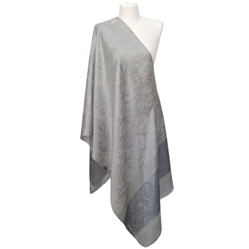 Szal z jedwabiu naturalnego Banarasi (JE-138)