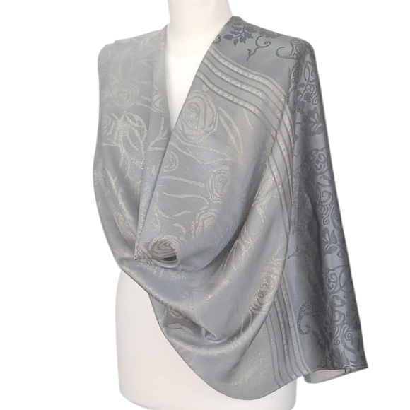 Szal z jedwabiu naturalnego Banarasi (JE-138)