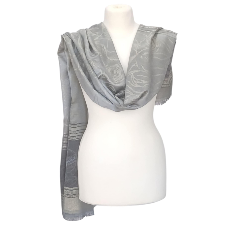 Szal z jedwabiu naturalnego Banarasi (JE-138)