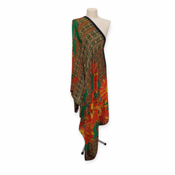 Szal z jedwabiu naturalnego z dodatkiem jedwabnego poliestru (JP-118)