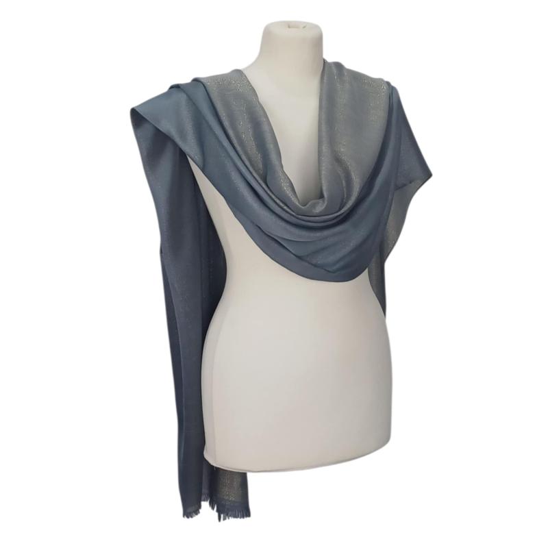 Szal z jedwabiu naturalnego Banarasi ( JE-135)