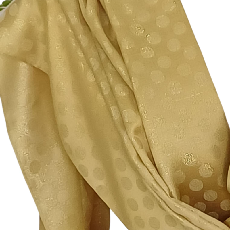 Szal jedwabny Banarasi – złoty blask (JE-144)