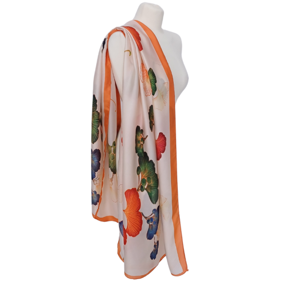 SZAL - drukowana jedwabna satyna z jedwabnym poliestrem (JP-1)