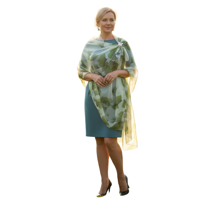 Szal z jedwabnego szyfonu ( SZYF-23)