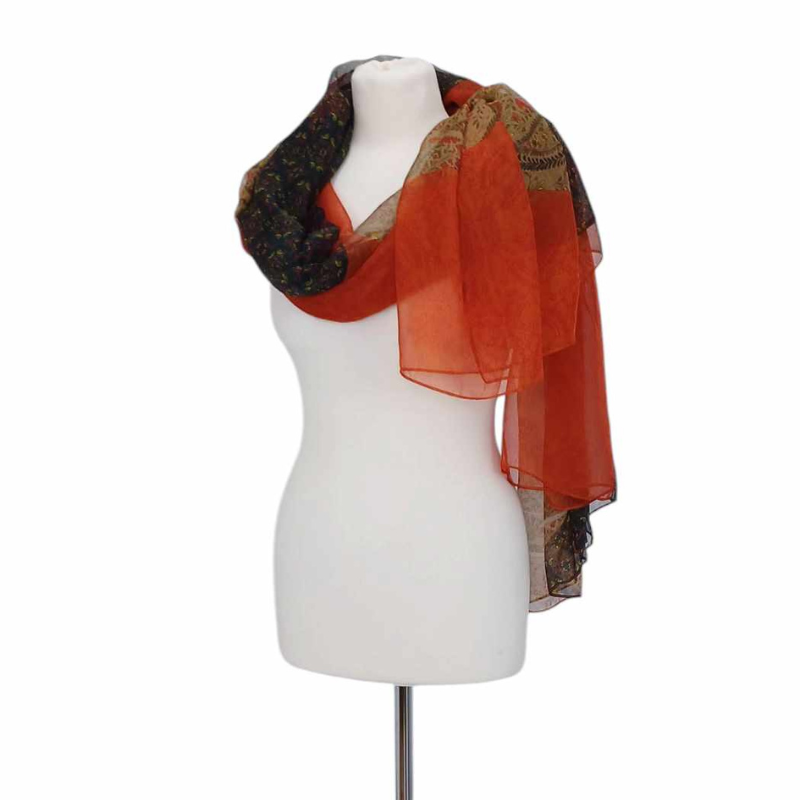 Szal z jedwabnego szyfonu ( SZYF-2)