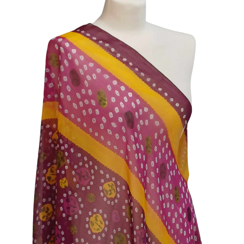 Szal z szyfonu jedwabnego   ( SZYF - 15 )