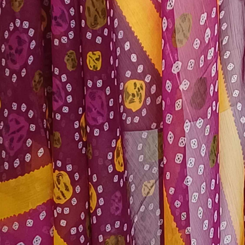 Szal z szyfonu jedwabnego   ( SZYF - 15 )