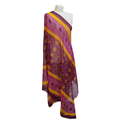 Szal z szyfonu jedwabnego   ( SZYF - 15 )