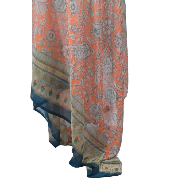 Szal z szyfonu jedwabnego, niezwykle cienki i zwiewny ( SZYF-6)