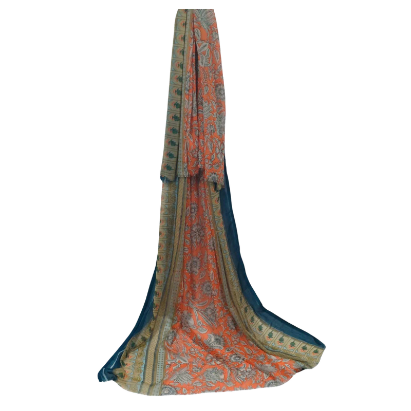 Szal z szyfonu jedwabnego, niezwykle cienki i zwiewny ( SZYF-6)