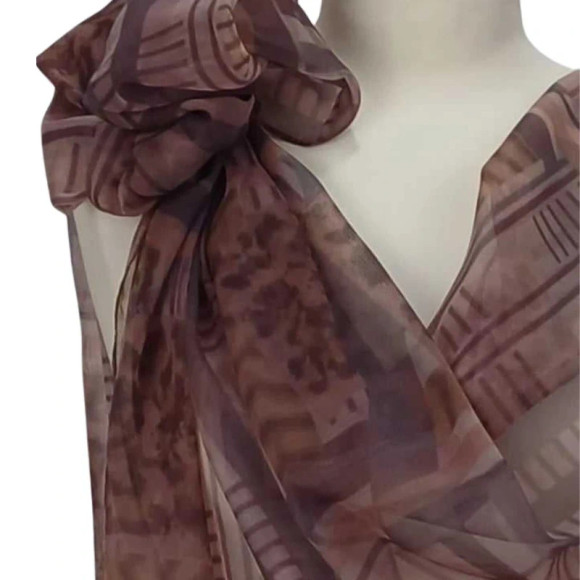 Szal z szyfonu jedwabnego, niezwykle cienki i zwiewny (SZYF-116)